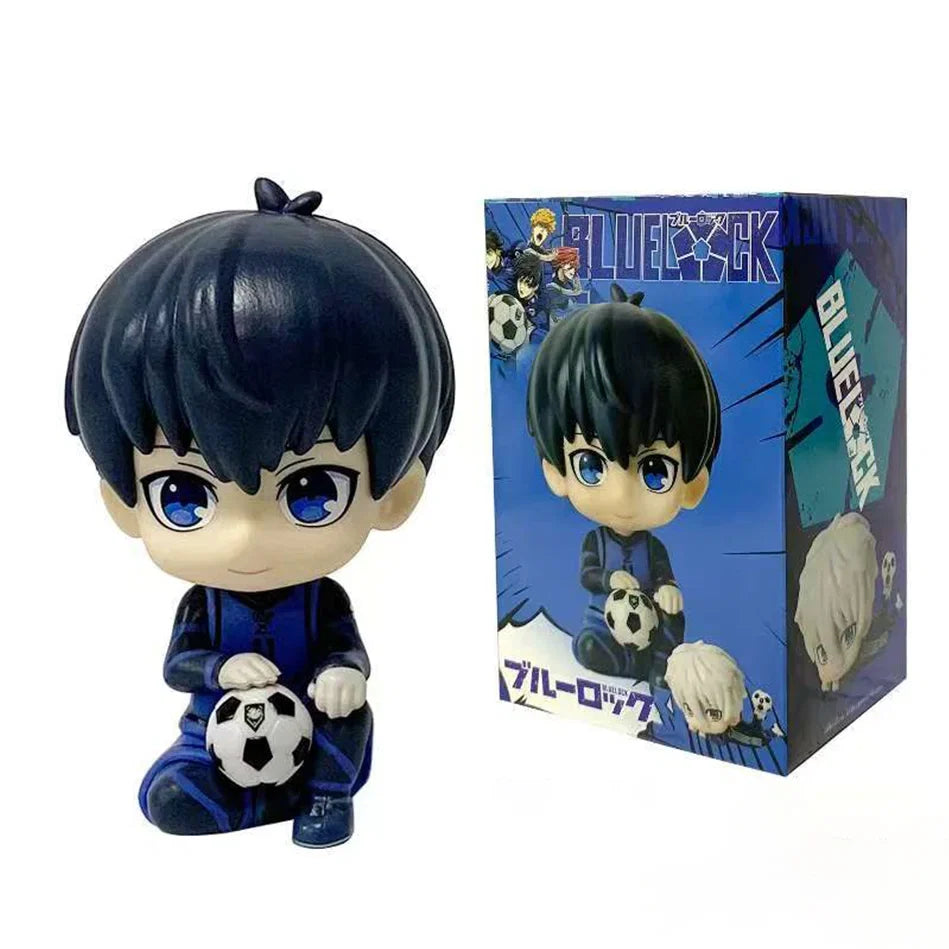 BLUE LOCK Action Figures Isagi Yoichi Nagi Seishiro Anime Figure Q Version Figurine PVC Collectible Model Kids Doll Toys Gifts
