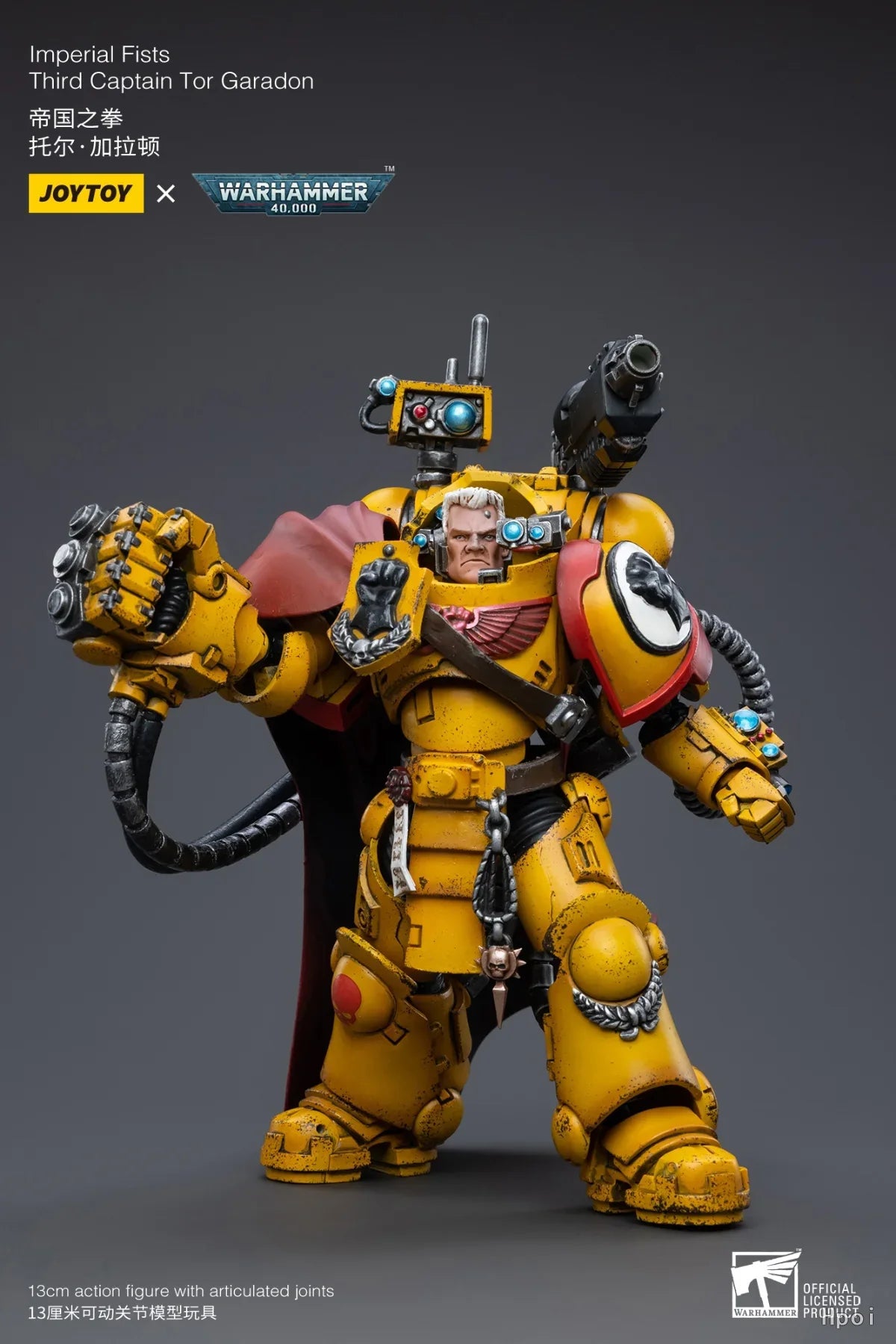 【FS】JOYTOY  Warhammer 40K  Scale 1/18 Action Figures Lmperial Fists Third Captain Tor Garadon  Models Toys Gifts