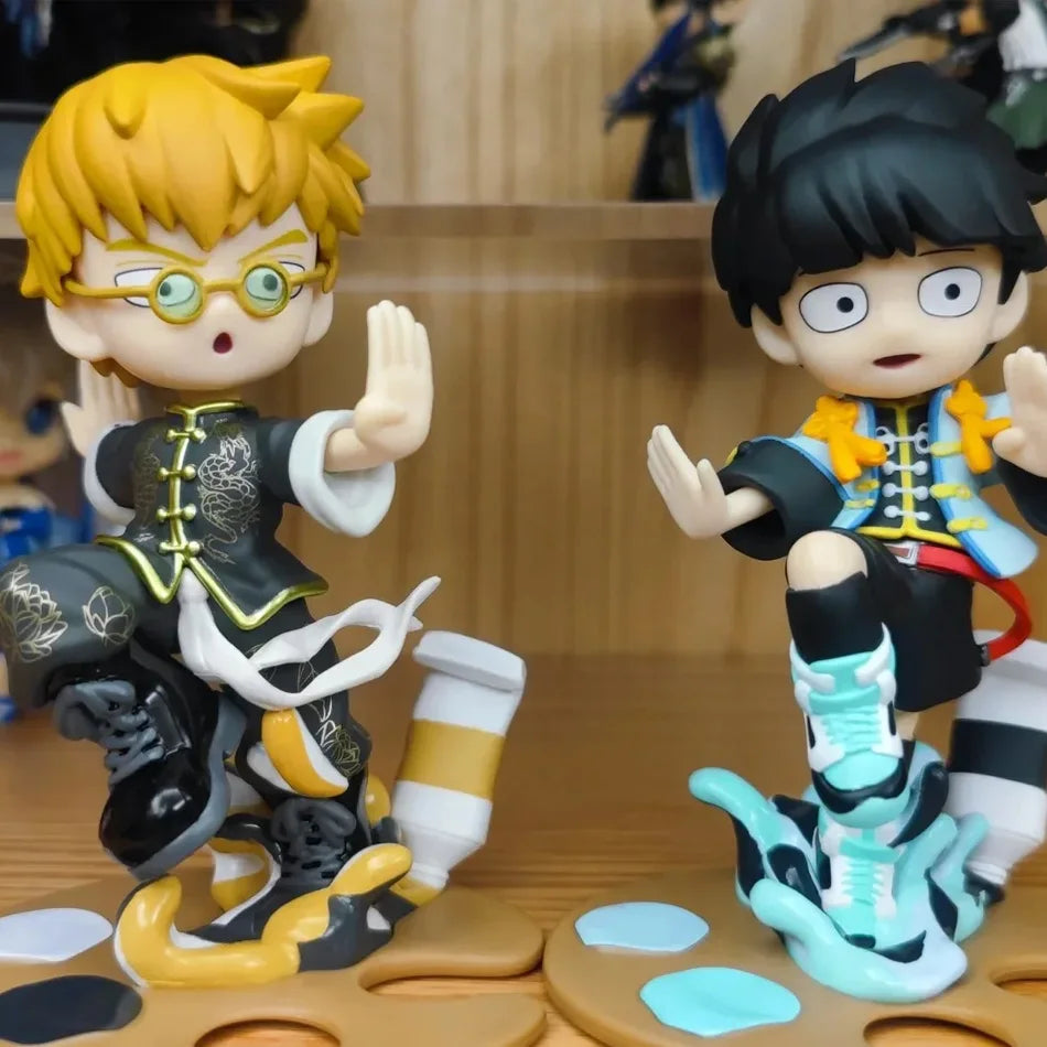 Original Mob Psycho 100 III Shigeo Kageyama Arataka Reigen Anime Figure Toys Kwaii Q Ver. PVC Mode