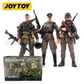 JOYTOY 1/18 3.75 Action Figure (3PCS/SET) WWII Germany Wehrmacht Spring Camouflage Anime Collection Military Model