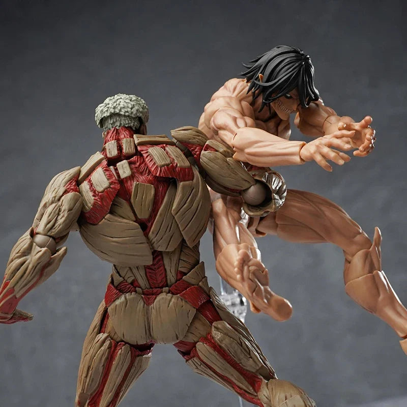 Hot In Stock Kaiyodo Eren Jaeger Action Figure Amazing Yamaguchi The Armored Titan Figure Attack On Titan Anime Model Toys
