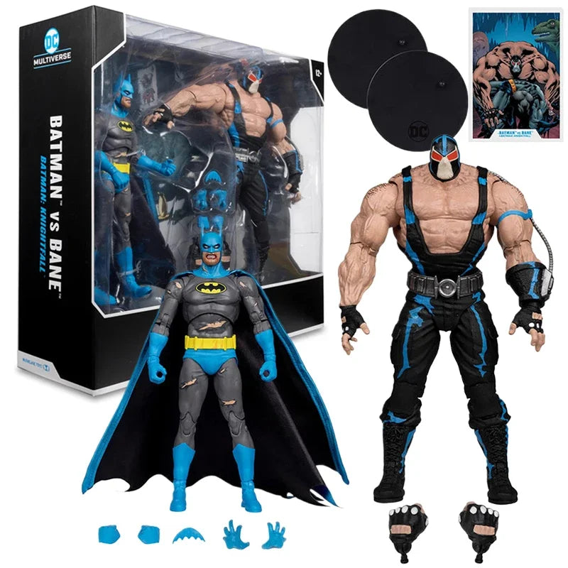 In Stock DC Multiverse Batman VS Bane Action Figure Anime Batman: Knightfalls Movable Figurine Collection Model Toys Gifts