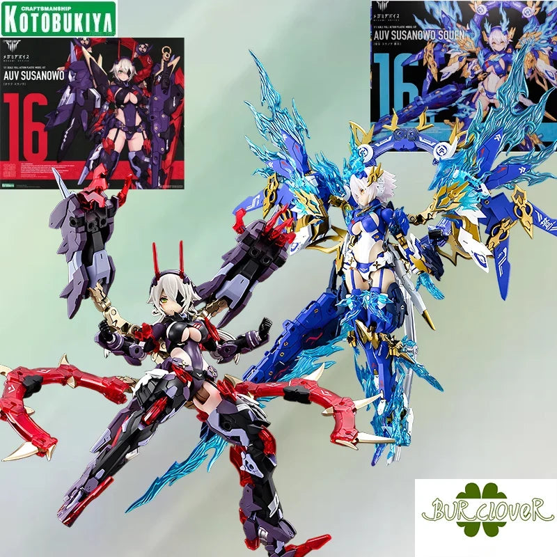 KOTOBUKIYA Original MEIGAMI DEVICE AUV SUSANOWO SOUE Anime Action Figure Assembly Model Toys Collectible Model Ornaments Gifts