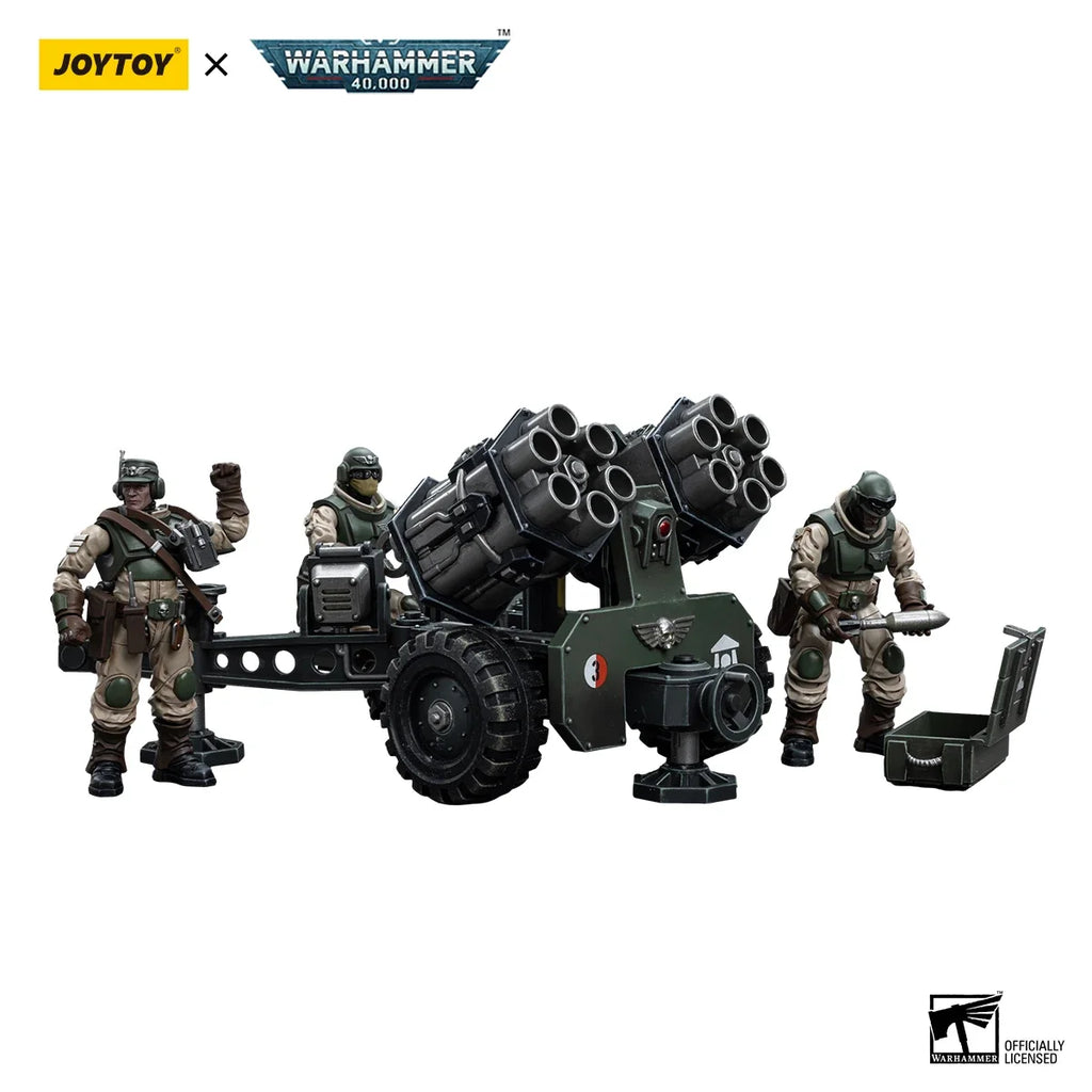1/18 JOYTOY Action Figure 40K Astra Militarum Bombast Field Gun Malleus Rocket Launcher Anime Model Toy