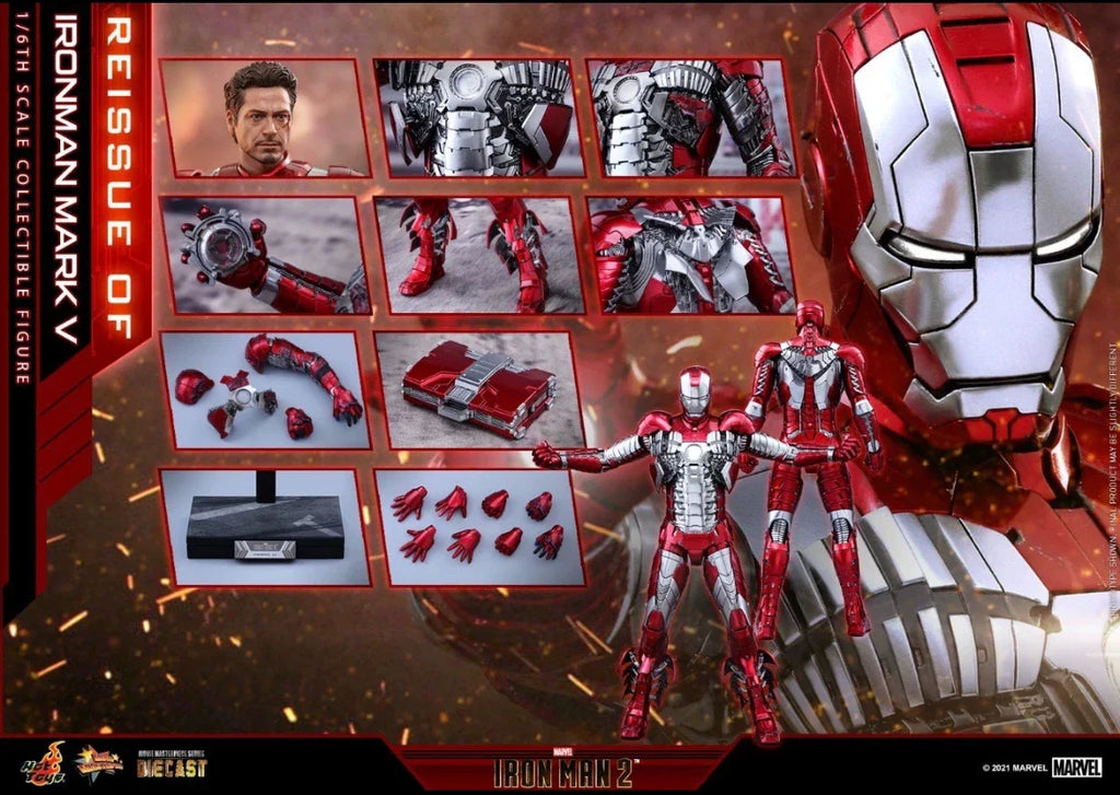 Neue Original Hot Toys Marvel IRON MAN MARK 5 MMS400 Actionfiguren Spielzeug Geschenke Sammlung