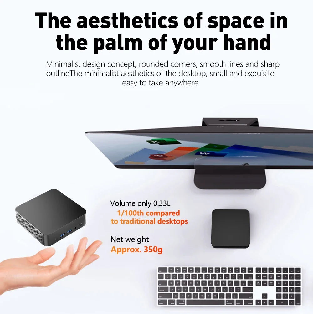 Mini PC Computer Windows 11 Pro Core i9 10980HK i9-9900 16GB RAM 1TB 2TB SSD  Gaming Computer 4K 60Hz Mini Desktop PC Portable