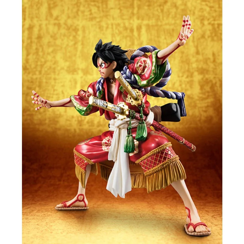 Megahouse Original POP Figurine One Piece Series Mengqi D Road Flying Kabuki Kabuki EDITION Anime Action Figure Model Toy