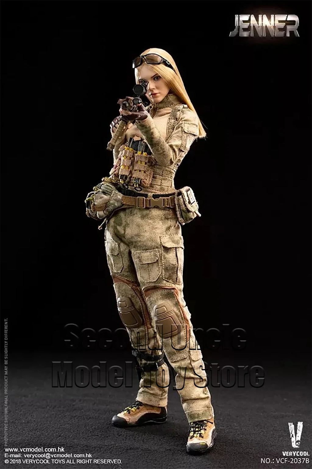 VERYCOOL VCF-2037 1/6 Ruins Camouflage Female Soldier Jenner 12'' Military Action Figure Full Set Collectible Model Toys Gifts