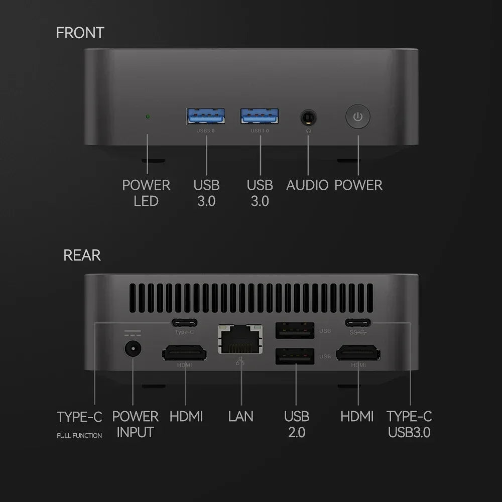MINI PC Windows 11 Pro Core i9 10980HK 32GB RAM 1/2TB SSD WIFI 6 BT5.2 4K HD Mini Gaming Office Study Pc With 3 Years Warranty