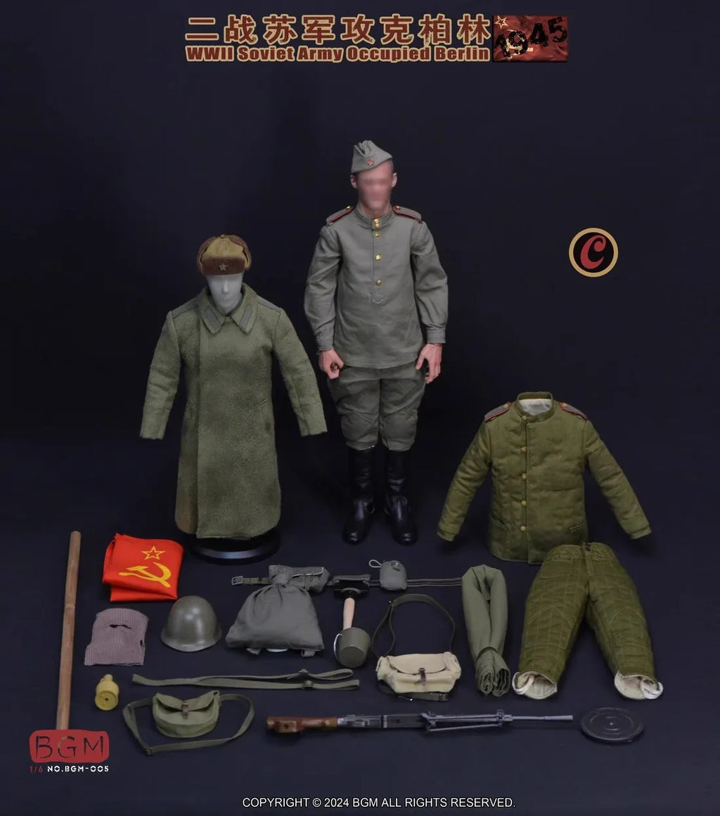 1/6 BGM TOYS BGM-005 Version C Soviet Soldier Doll Dress Suit Weapons Equipment No Do Head No Body For 12" Doll Figure DIY
