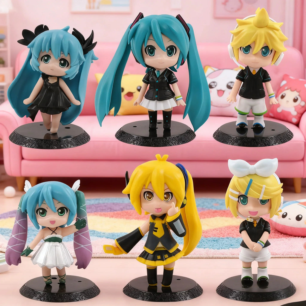 New six generation Chuyin beauty girl anime cute funny face Q version Chuyin doll machine egg twisting machine pendulum model