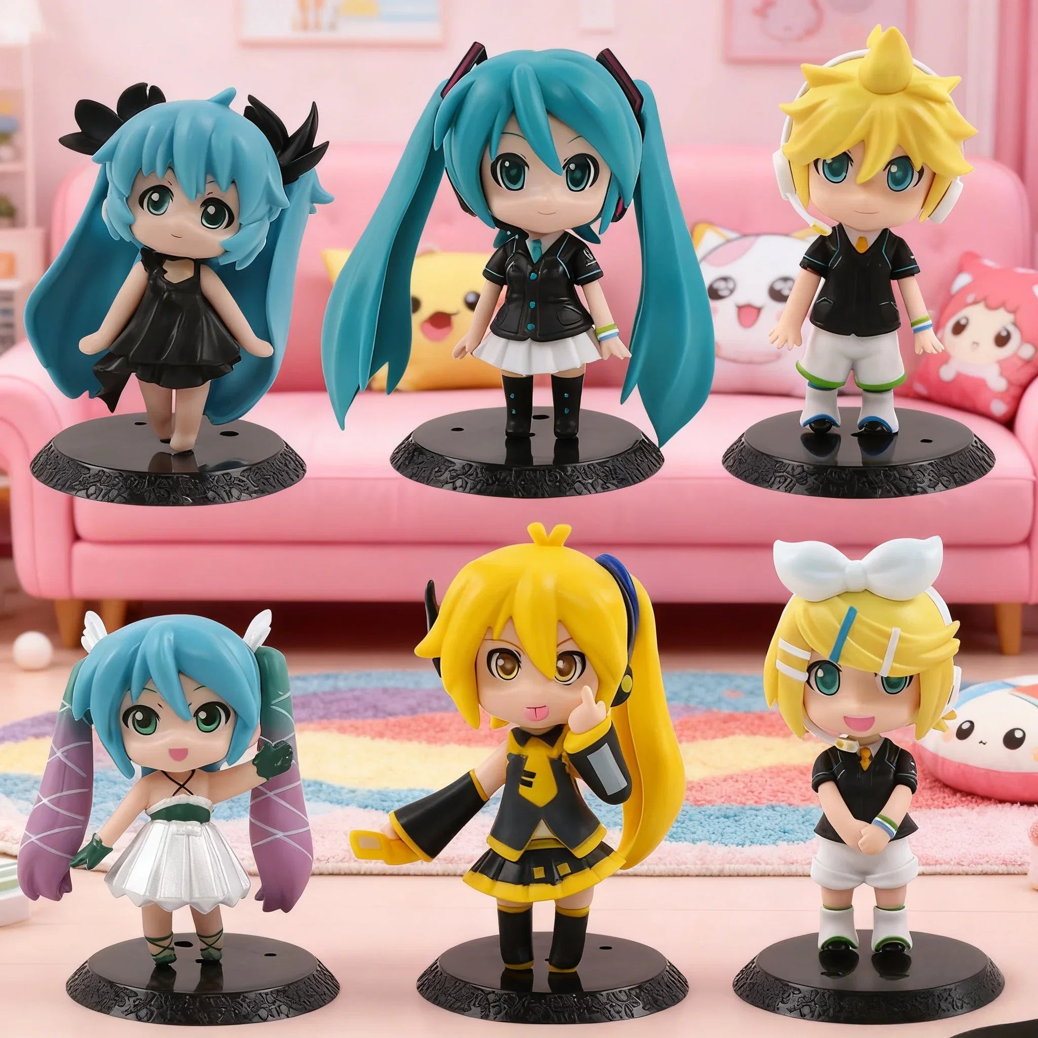 New six generation Chuyin beauty girl anime cute funny face Q version Chuyin doll machine egg twisting machine pendulum model