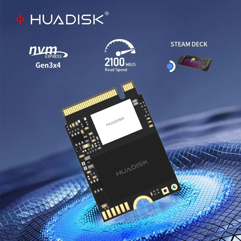 HUADISK M.2 2230 NVMe SSD 256GB 512GB 1TB PCIe3.0 Hard Drive For Steam Deck Microsoft Surface ProX/Pro7 ROG ALLY SSD Replace
