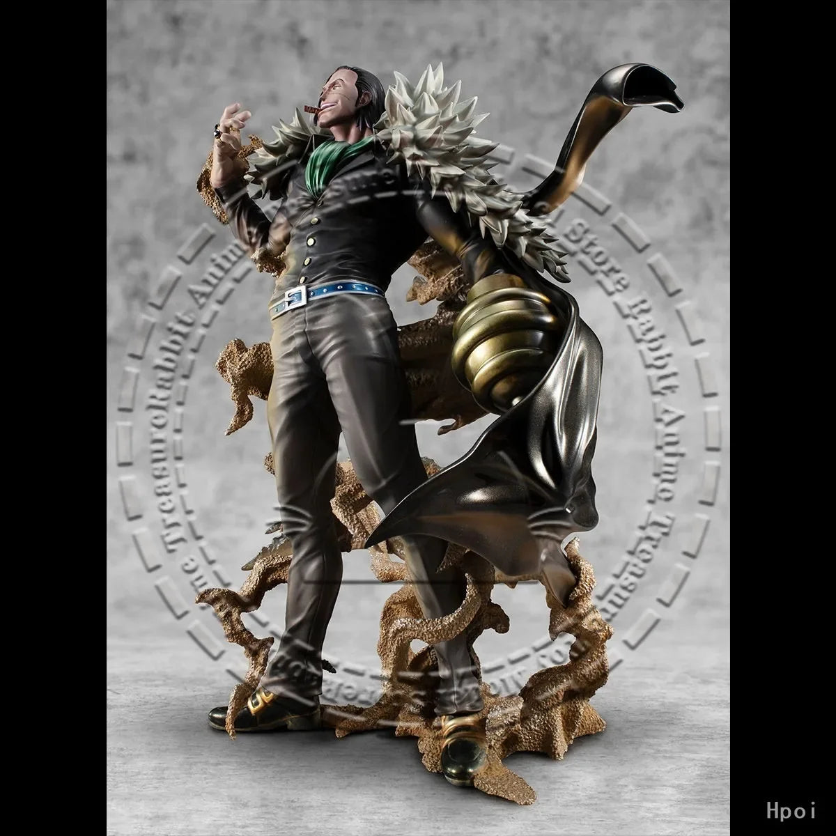 In Stock Original Genuine MegaHouse Non Scale Figure One Piece Sir Crocodile P.O.P MAS-MAXIMUM PVC ABS Collectible