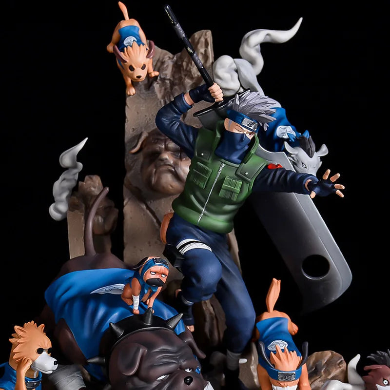 Naruto Shippuden Anime Figures Hatake Kakashi GK Oversize Model 36cm Action Figure Statue PVC Figurine Figma Collectible Toys