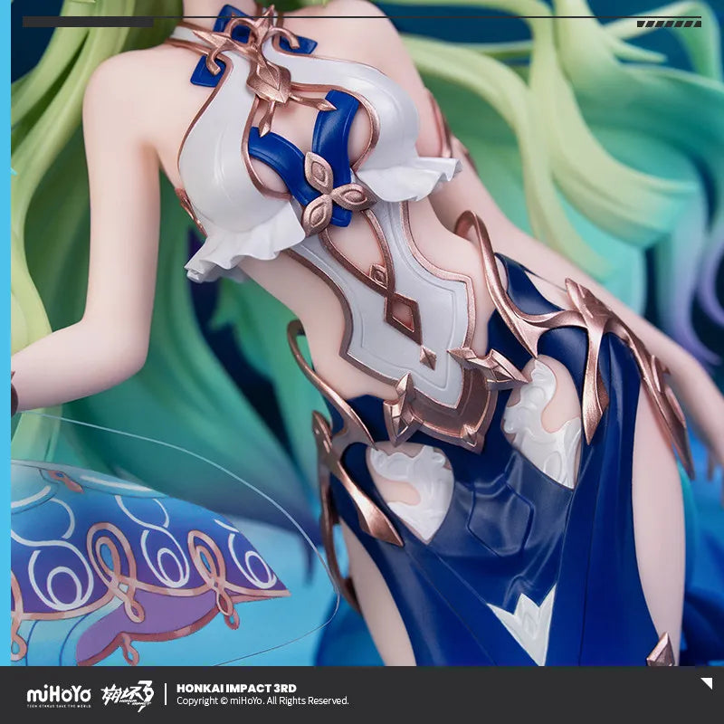 MiHoYo Mobius 1/8 Scale Complete Figure Honkai Impact 3rd Azure Daughter Ver Collectible Anime Statue For  Fans Desktop Decor