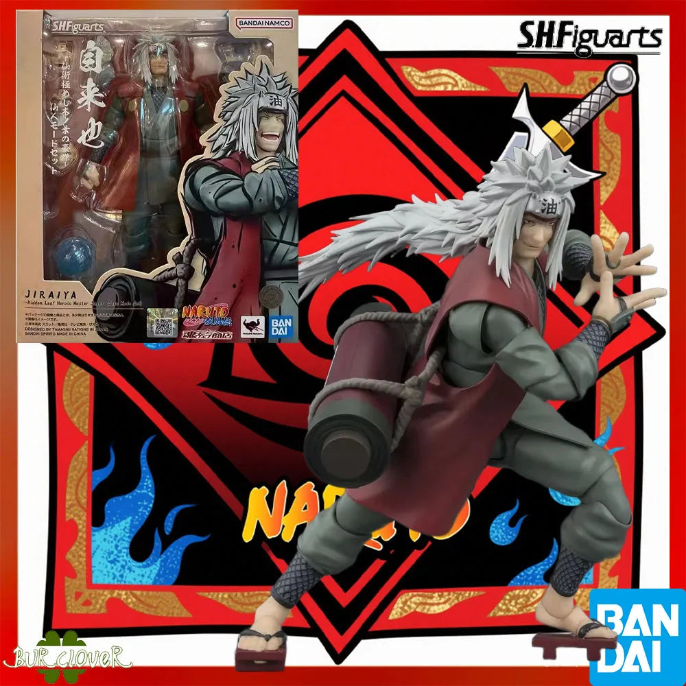 100% Authentic Bandai S.H.Figuarts • Naruto Series • Jiraiya Naruto • Articulated Action Figures • The Perfect Gift for Kids