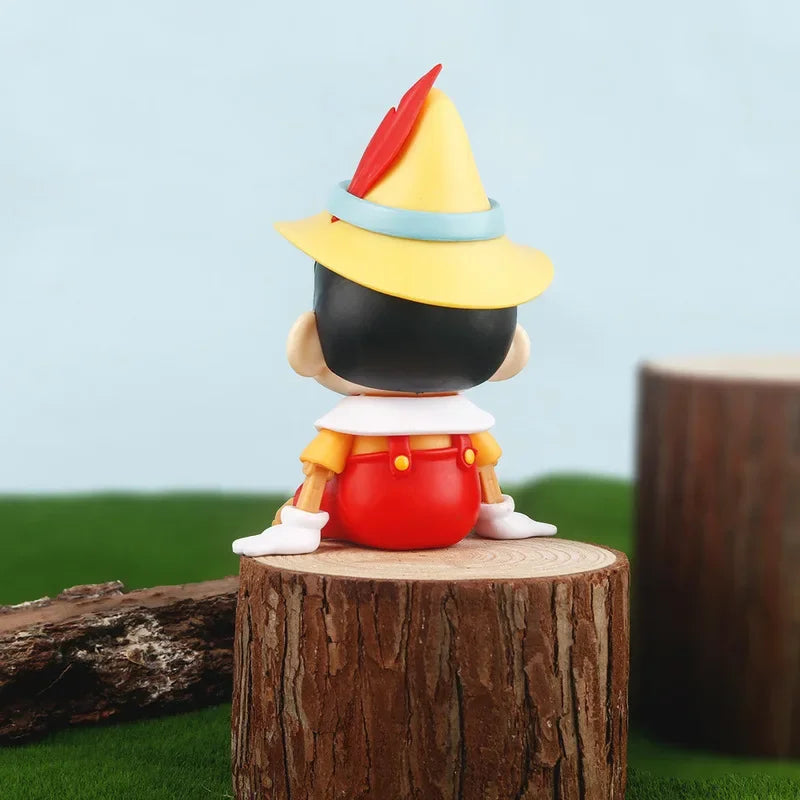 Crayon Shin-chan Cos Pinocchio The Joker Action Figure Toys Anime Shin Chan Figuras Manga Figurine Collection Model Doll Gift
