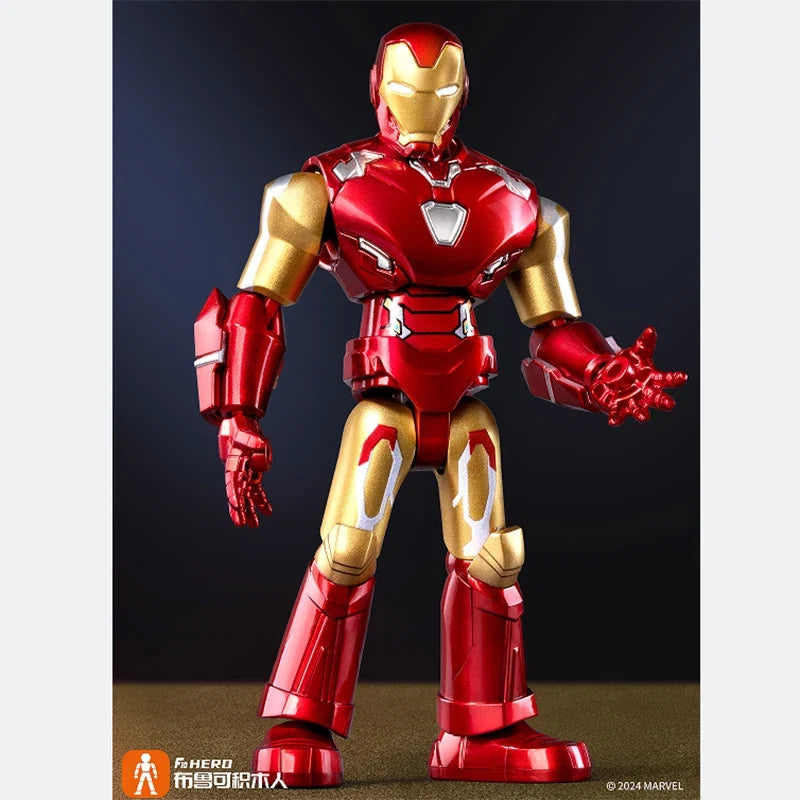 BLOCKEES Original MARVEL THE INFINITY SAGA Movies Peripheral Toys Ironman Q-Version Movable Model Figure Collection