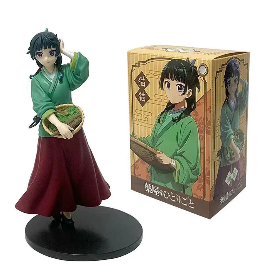 21cm Kusuriya no Hitorigoto Anime Figure Cloak Maomao Action Figure Cute Jinshi Figurine Room Decoration PVC Collection Toys