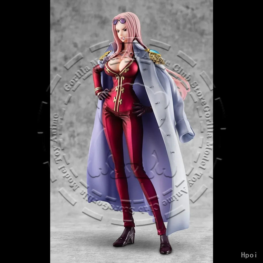 In Stock Original Genuine MegaHouse POP ONE PIECE Hina 235mm Portrait Of Pirates Anime Figure Statue Collectible Ornament