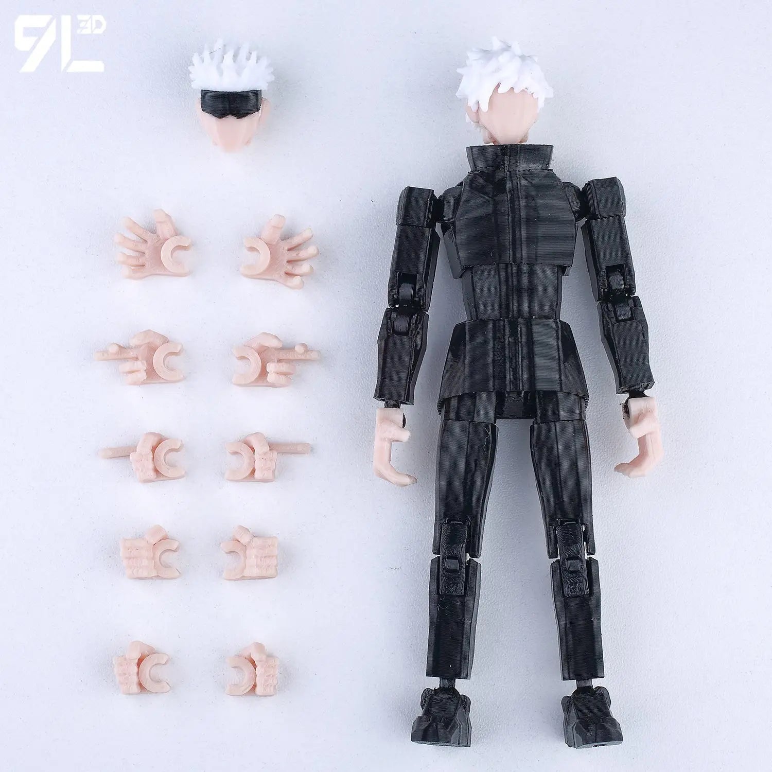 9L3D Printed Anime Naruto Jujutsu Kaisen One Piece Characters Lucky13 Dummy Action Figures Multi-Jointed T13 Mannequin Toys
