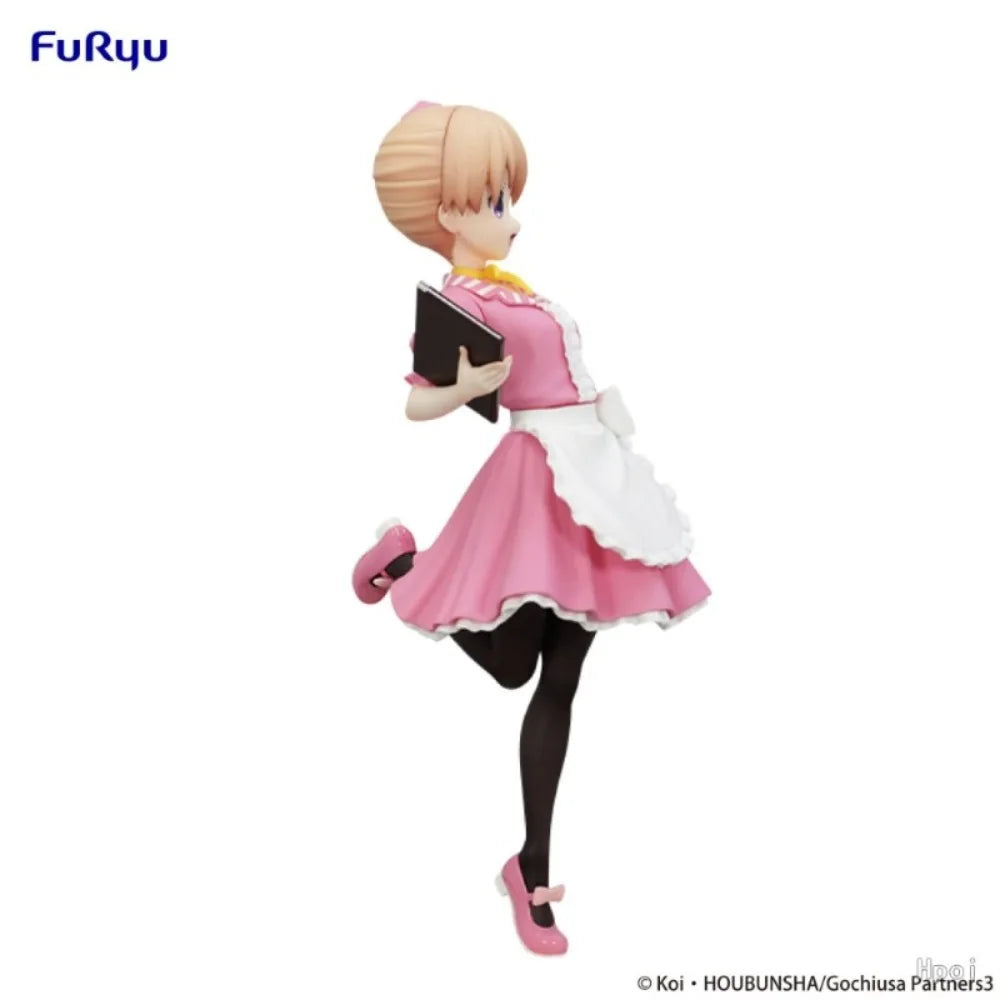 In Stock FuRyu Original Genuine Is The Order A Rabbit BLOOM Trio-Try-iT Figure Hoto Kokoa Cocoa American Diner 18cm Model Toys