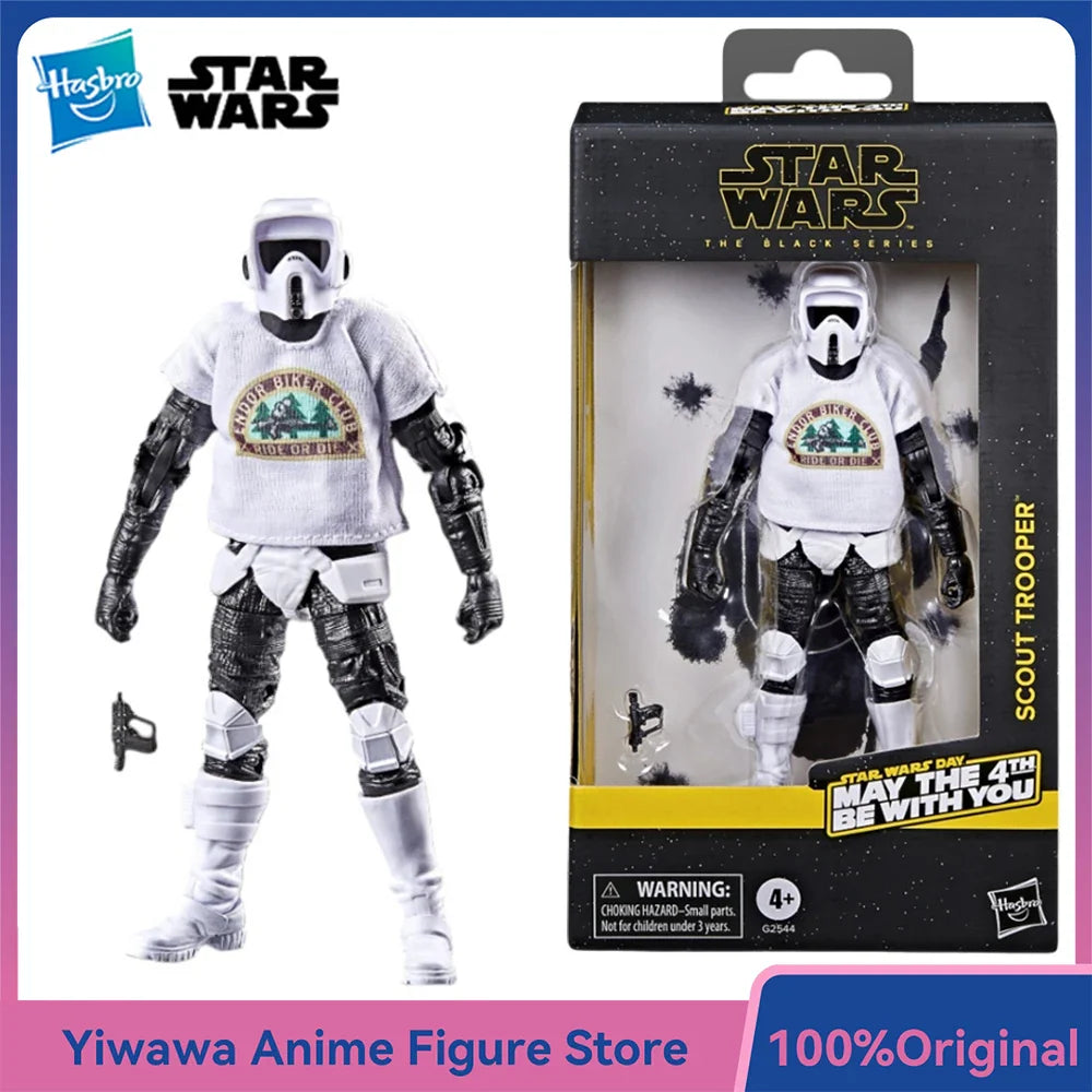 [In-Stock] Hasbro Star Wars The Black Series Scout Trooper (May the 4th Be With You) 15cm Actionfigur Modell Geschenkspielzeug