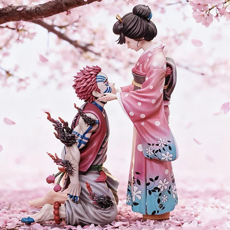 Demon Slayer Kimetsu No Yaiba Hakuji Koyuki Akaza Anime Figure Cute Lover Plush Doll Decoration Figure Valentine'S Day Gift