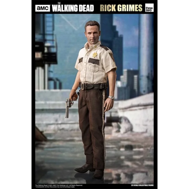 Threezero 1/6 3Z01450W0 The Walking Dead Rick Grimes Action Figure Model Toys Fan Collection Scene Decoration Gift