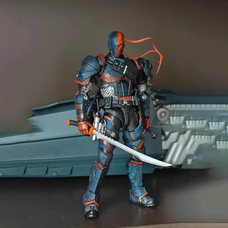 New Original Lpzz Toys Deathstroke Arkham Knight Finished Module 1/12 Scale Dc002 Deathstroke Action Anime Figure Gifts Toy