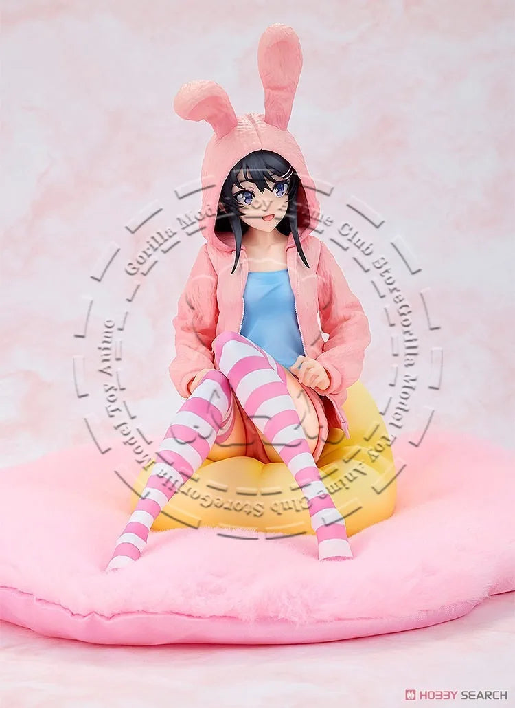 In Stock Original KADOKAWA KDcolle Figure Model Mai Sakurajima Hoodie Look Rabbit Ears ver. 175mm Seishun Buta Yaro Collectible