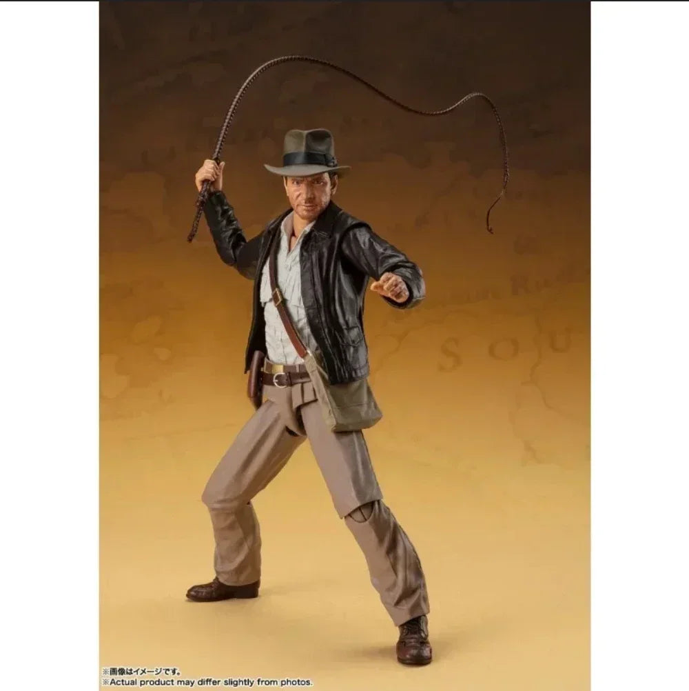100% Original Bandai SH Figuarts SHF Indiana Jones Raiders of The Lost Ark Ver Action Figures Model Collectible Toy In Stock