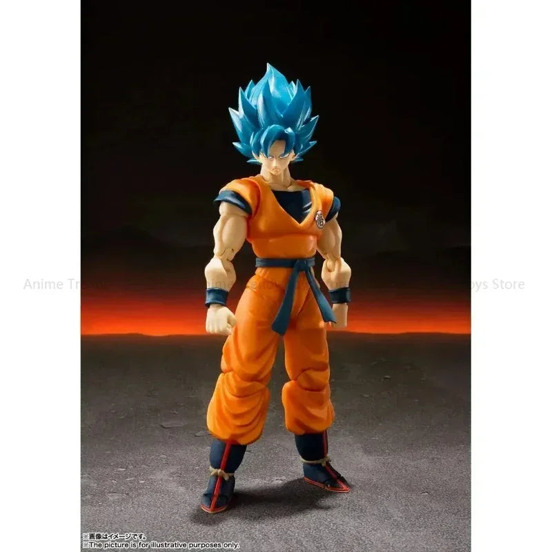 In Stock Bandai S.H.Figuarts SHF Dragon Ball Super Saiyan God Son Goku Action Figure Collectible Toy Gift WY