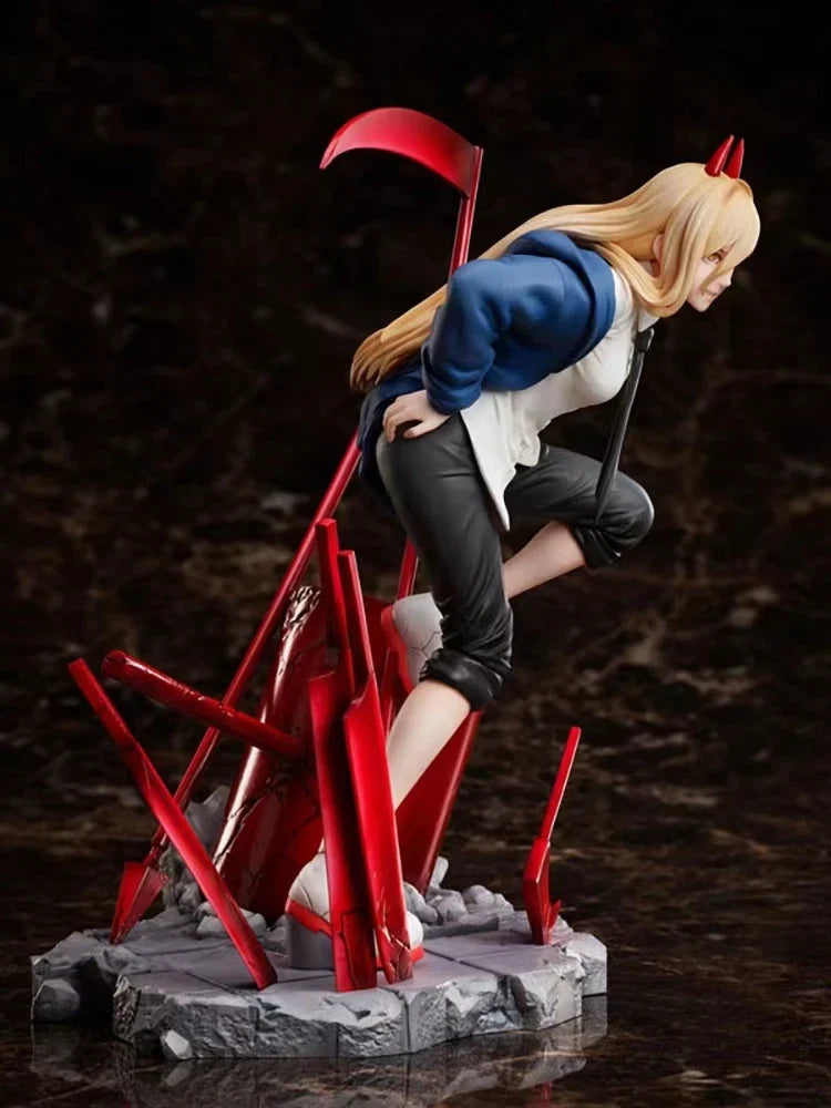 in stock、Chainsaw Man Action Figurals Power Anime Figurine Statue Figures Cartoon Toy Collectible Model Character Sculpture (Copy)