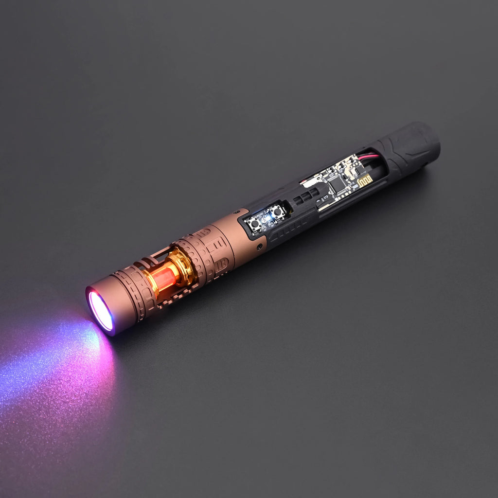 TXQSABER Lightsaber Dark Hunter Laser Sword Smooth Swing Blaster FOC Metal Hilt Heavy Dueling Lightsaber for Adult Cosplay Toys