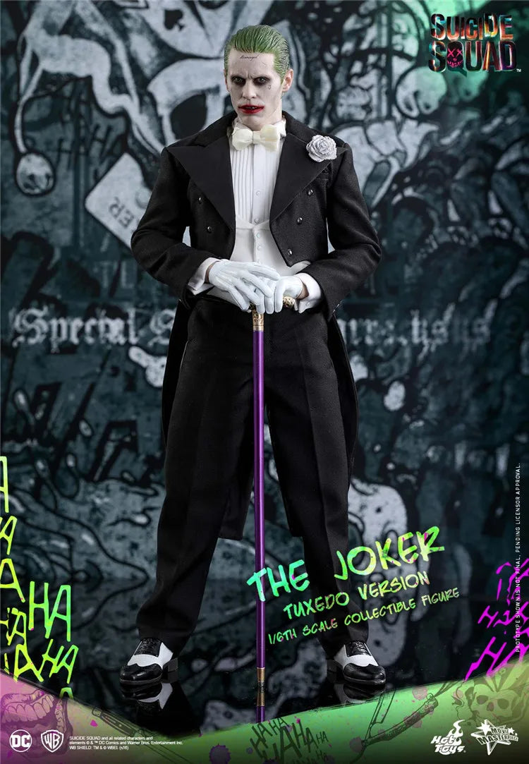 HOTTOYS HT 1/6 MMS395 DC Comics Role Male Soldier Jared Leto Suicide Squad Tuxedo Version Joker Full Set 12in Action Figure Body