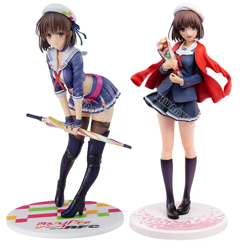 22cm Megumi Kato Racing Sexy Anime Figure Saekano How to Raise a Boring Girlfriend Fine Action Figure Megumi Kato Figurine Toys