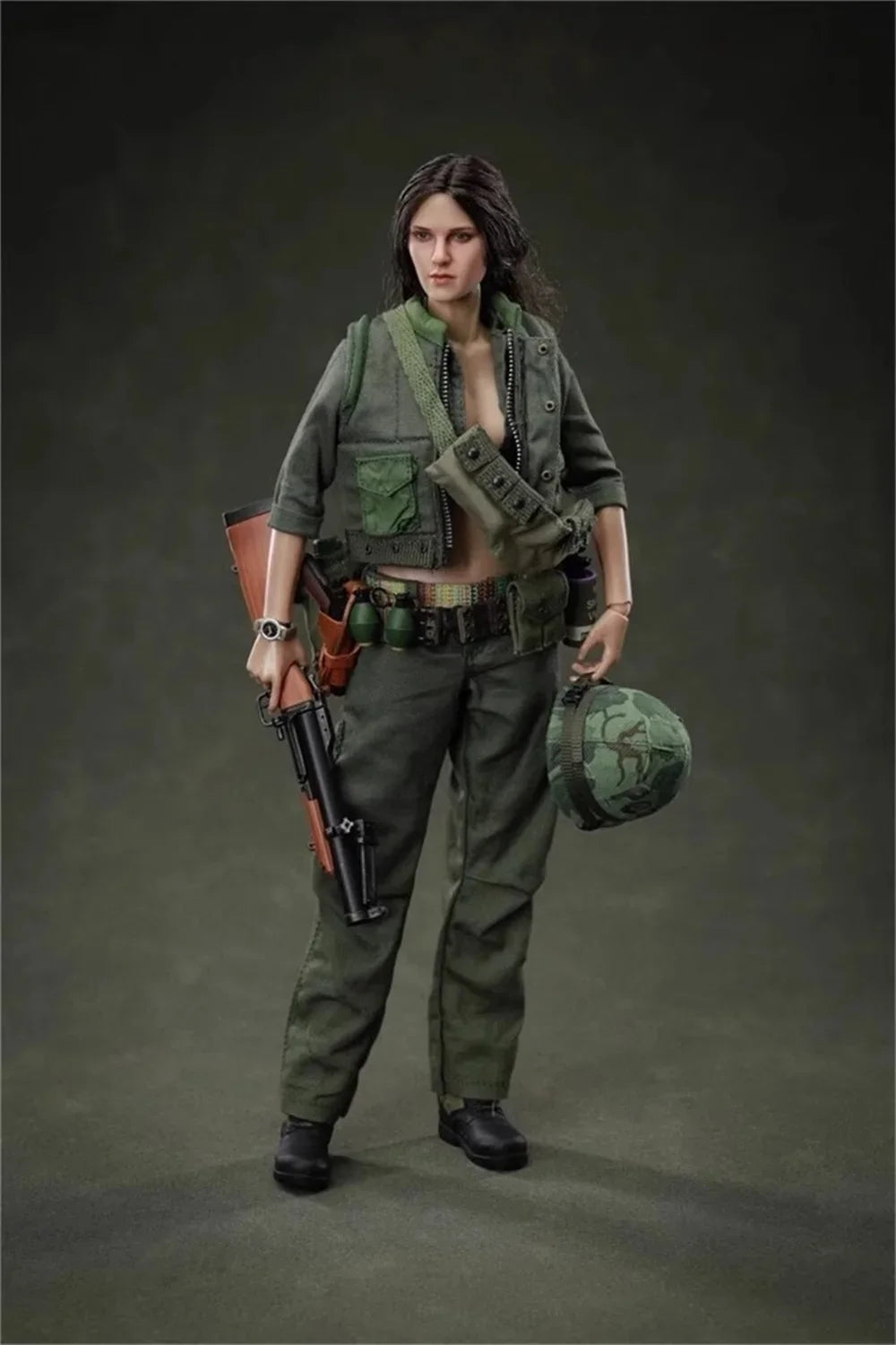 In Stock 1/6th Female Soldier Vietnam War Full Set Moveable Action Figure Toys Model Gift For Fans Collect