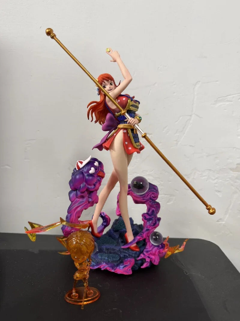 New 30cm Lx Studio One Piece Nami Figures Ghost Island Samurai Pvc Anime Figure Statue Collection Model Ornament Toys And Gifts