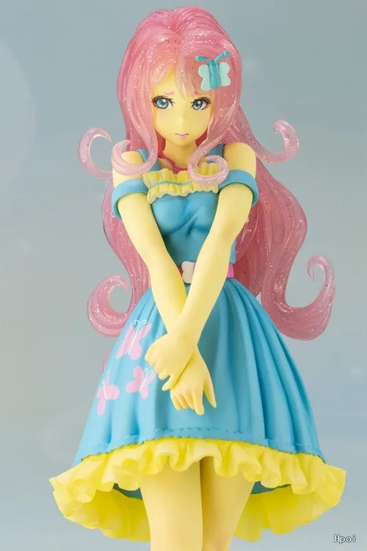 Original KOTOBUKIYA Beautiful Girl Statue Series × Rainbow Pony Rou Rou Limited Edition Anime Doll Figure Model Toys Gifts