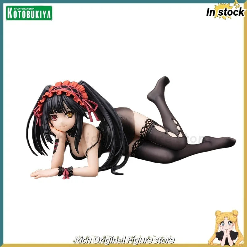 【In Stock】Original Kotobukiya DATE A LIVE Kurumi Tokisaki Sleeping Position 1/7 Scale Pre.Painted Figure Anime Dolls Models Toy