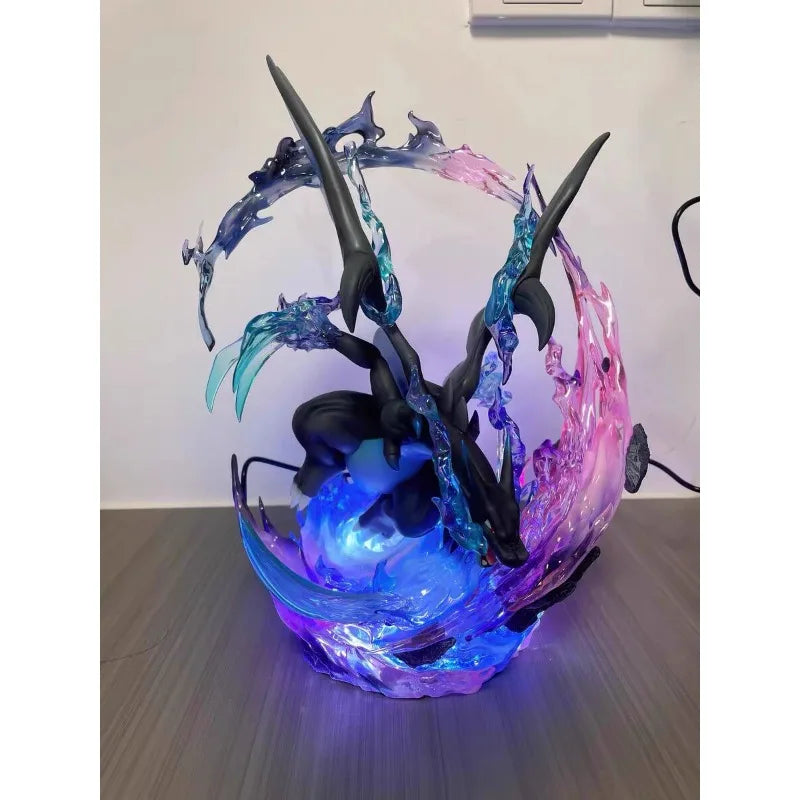 26cm Pokemon Figure Charizard Evolution Four Leaf Clover Anime Collectible Model Desktop Decorations Holiday Gifts Kids Toys