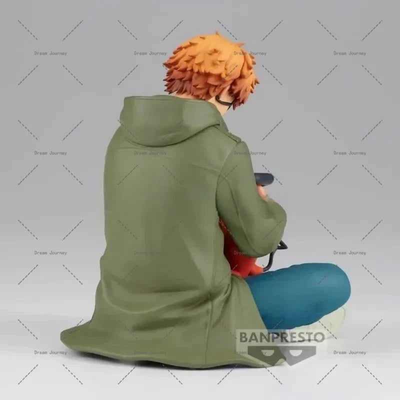 Bandai Genuine Chainsaw Man Anime Figure Denji Power Action Figure Toys for Boys Girls Kids Christmas Gift Collectible Model