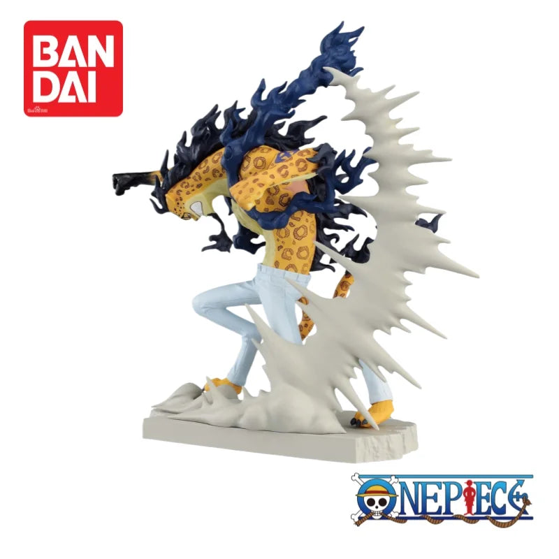 In Stock Original Bandai Banpresto One Piece Monkey D Luffy and Rob Lucci Figurine 100% Genuine Action Figure Anime Merchandise