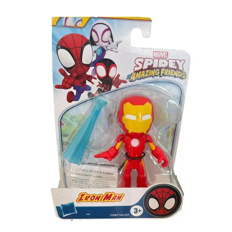 Superhero Adventures Spider-Man Spidey Man and His Magical Friends Q Version Action Figure Collectable Model Toy Gift