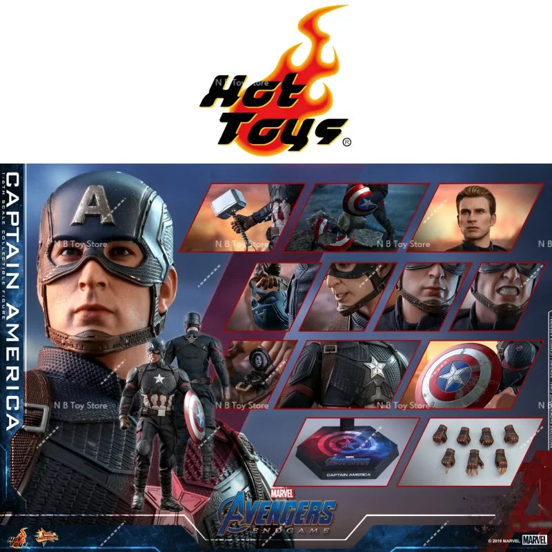 In Stock Genuine HOTTOYS HT MMS536 1/6 Marvel Avengers 4 Captain America 7.0 Action Figure Model Toys