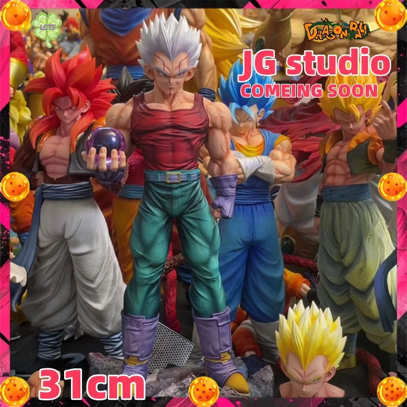 【IN STOCK】 JG studio 31cm Dragon Ball GT Baby&Vegeta Figure Super Saiyan anime Figures PVC Statue 2 heads Model Toys Gifts