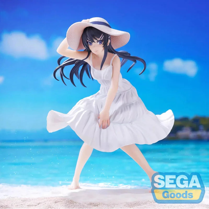 Original Sega Luminasta Anime Aobuta Sakurajima Mai Action Figure Model Summer Dress Mai Senpai Pvc Anime Model Doll Toys Gifts