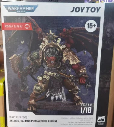 【SF】JOYTOY 1/18 Action Figure World Eaters Angron Daemon Primarch of Khorne Model Toys Gifts Collection Ornaments